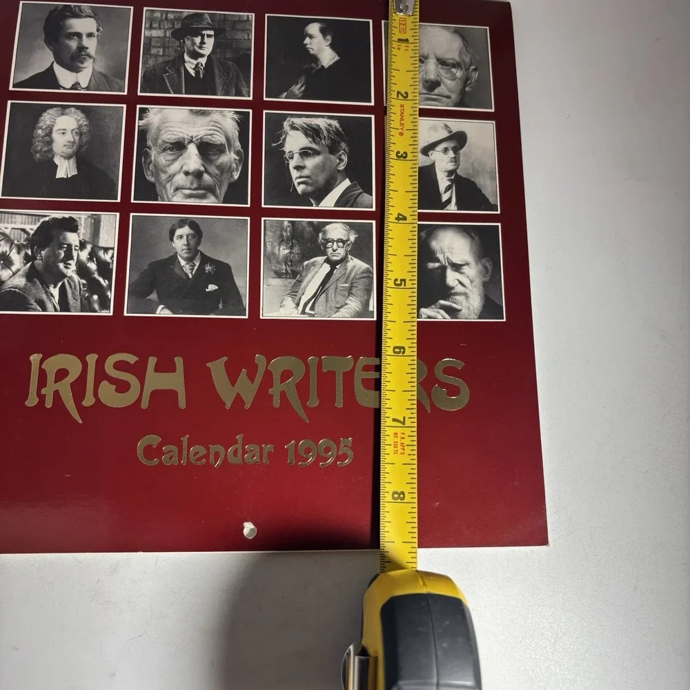 Samuel BECKETT, Oscar Wilde / Irish Writers Calendar 1997 1st Edition 1996
